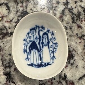 Blue and White Porsgrund Dish